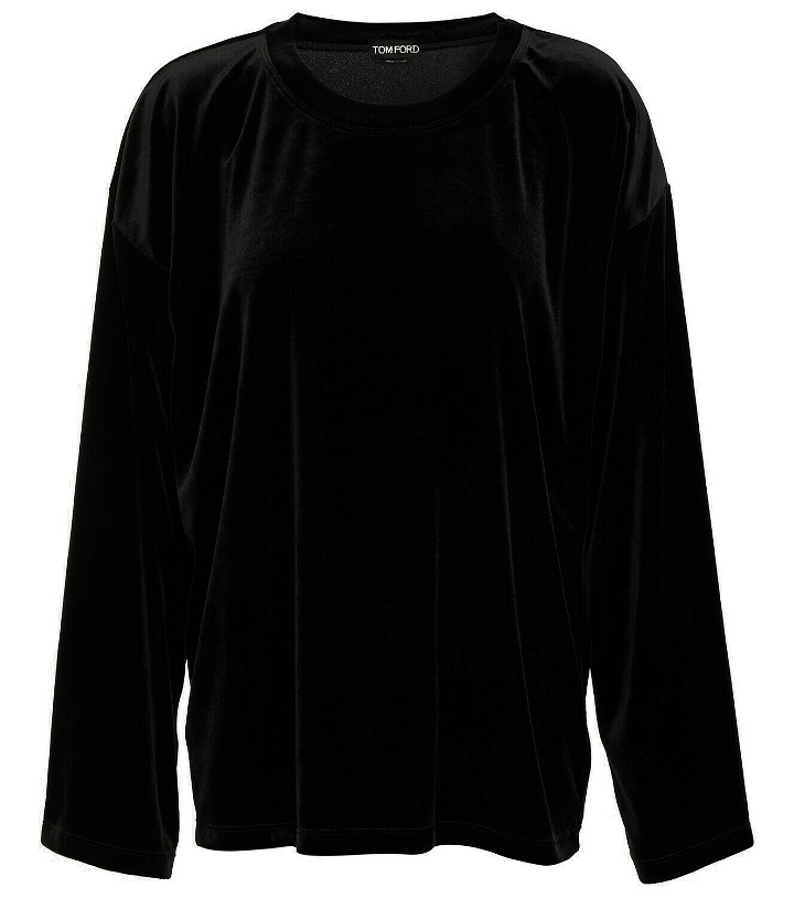 Photo: Tom Ford Asymmetric jersey top