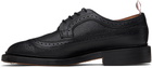 Thom Browne Black Leather Sole Longwing Derbys