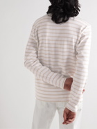 Armor Lux - Striped Organic Cotton-Jersey T-Shirt - Neutrals