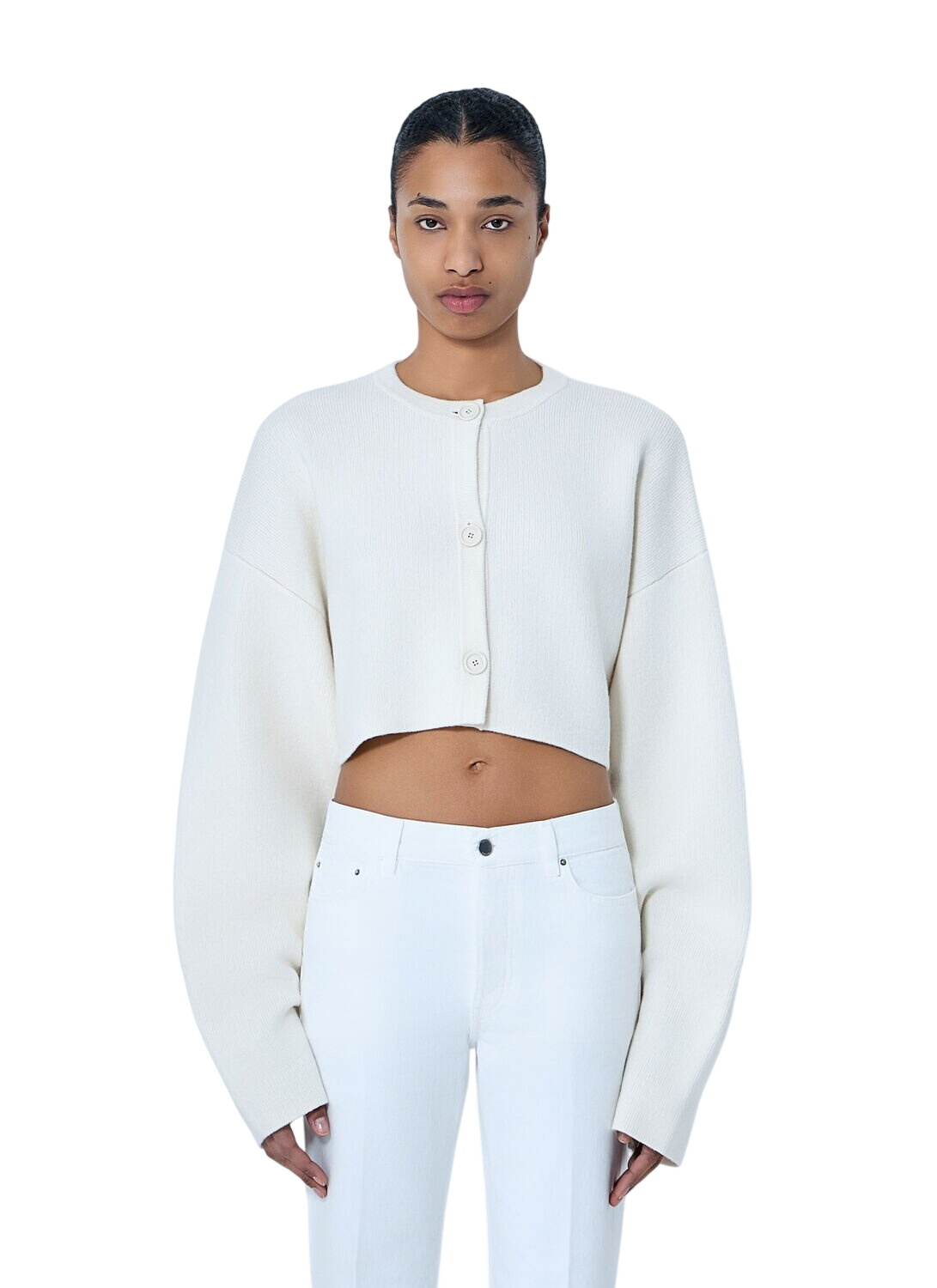 ERMANNO SCERVINO Embellished Long Sleeve Knit Sweater Ermanno Scervino