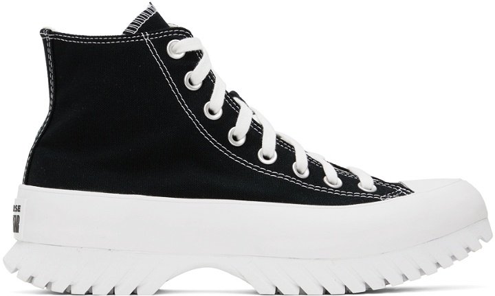 Photo: Converse Black & White Chuck Taylor All Star Lugged 2.0 High Sneakers