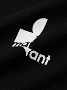 Isabel Marant - Zaffereh Logo-Print Cotton-Jersey T-Shirt - Black