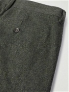NN07 - Bill 1630 Straight-Leg Pleated Wool-Blend Trousers - Green