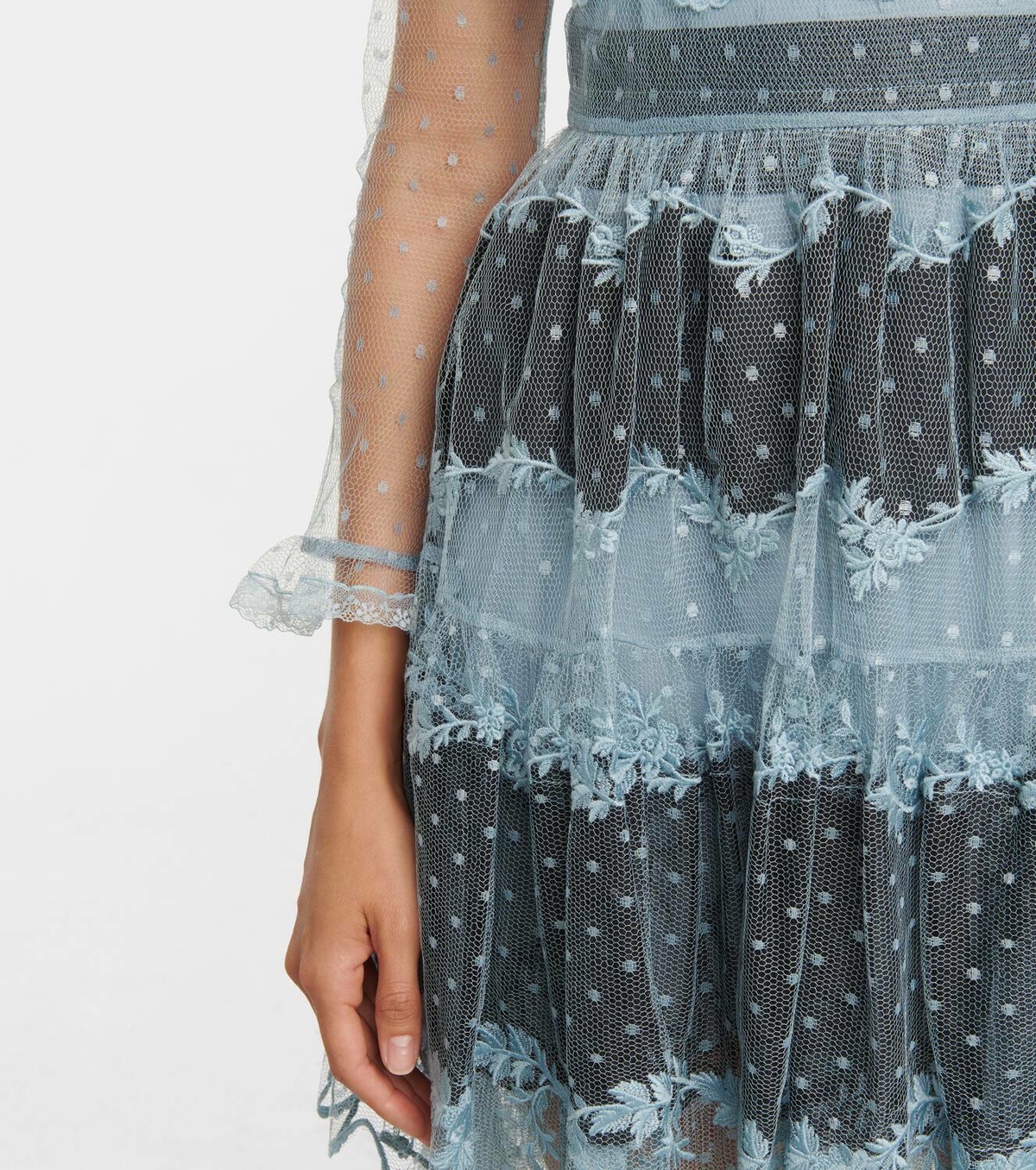 REDValentino Tiered lace minidress