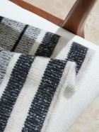 The Elder Statesman - Striped Knitted Cashmere Blanket