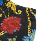 Versace - Short-Length Printed Swim Shorts - Black