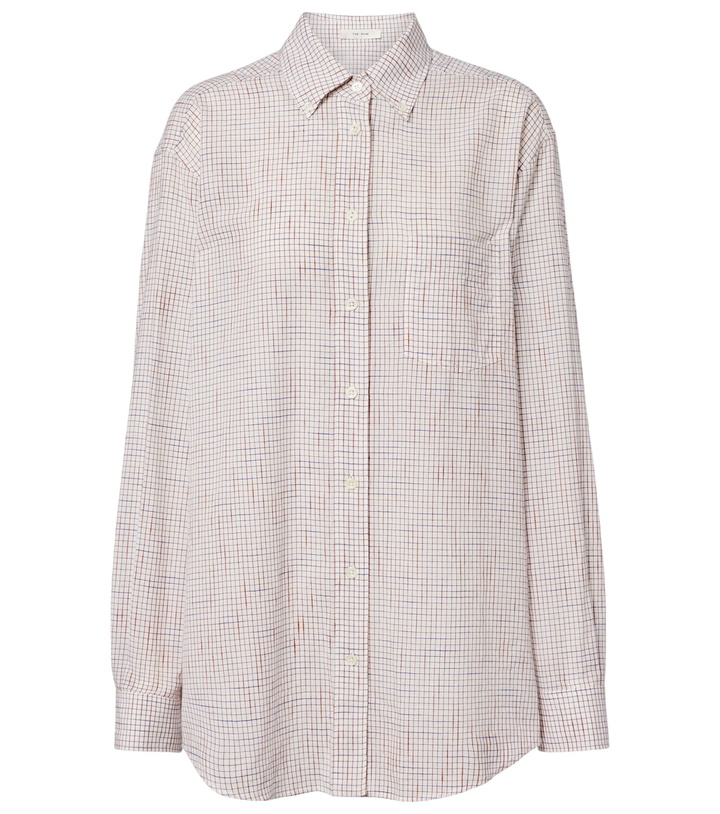 Photo: The Row Dalan checked cotton shirt