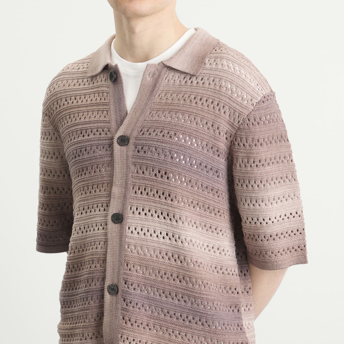 ACMH by Magic Castles Men's Flush Shirt in Purple Gradient