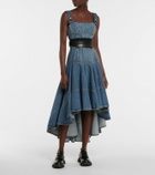 Alexander McQueen Denim midi dress