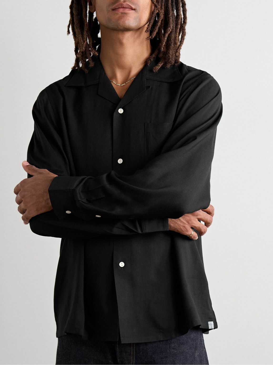Visvim - Keesey Convertible-Collar Woven Shirt - Black Visvim