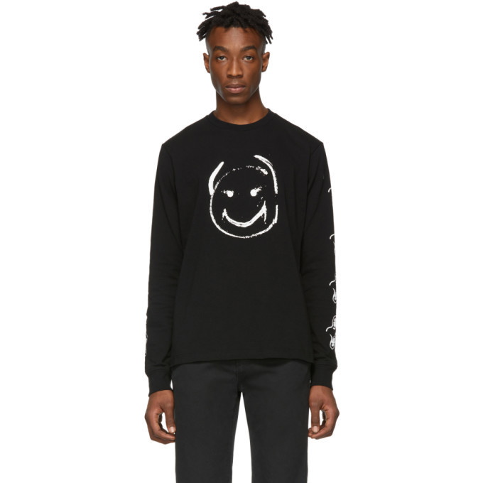 Photo: Undercover Black Happy Face Long Sleeve T-Shirt