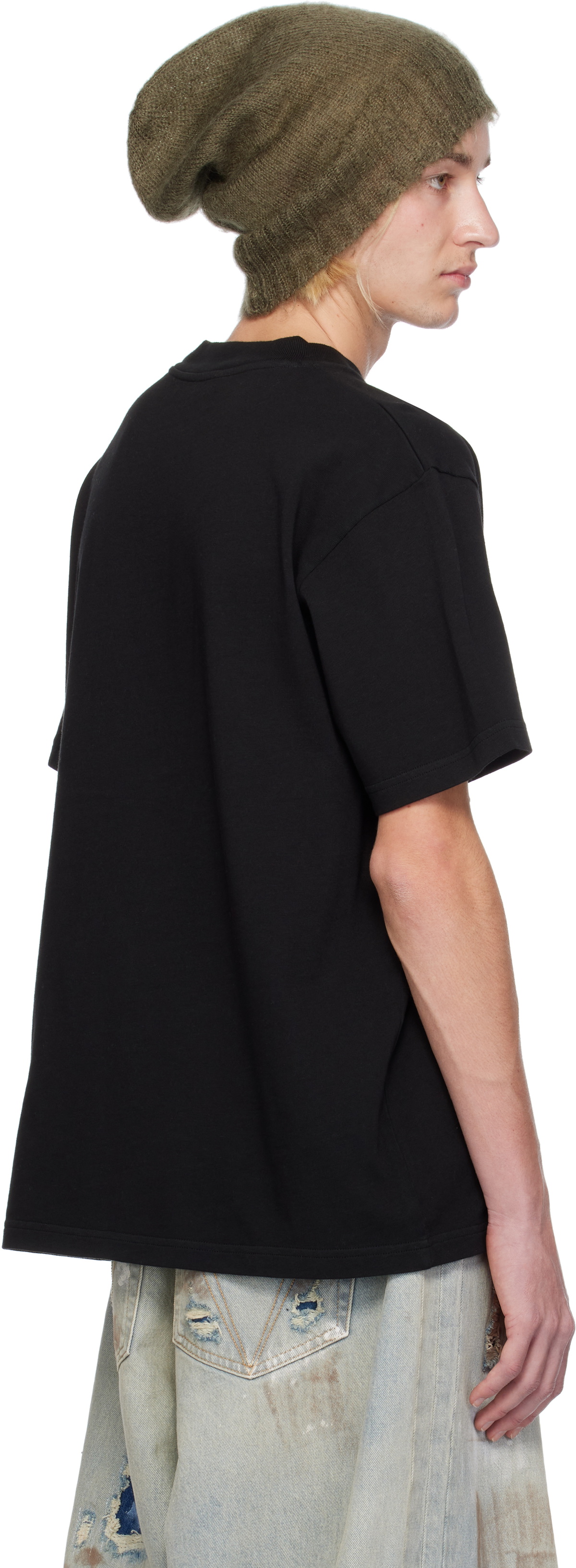 424 Black '424' T-shirt