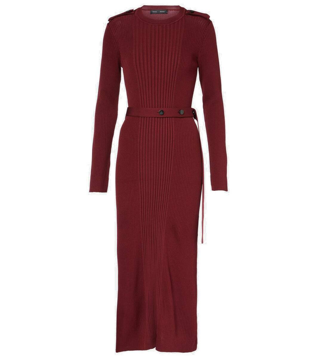 Proenza Schouler Lauryn ribbed-knit midi dress Proenza Schouler