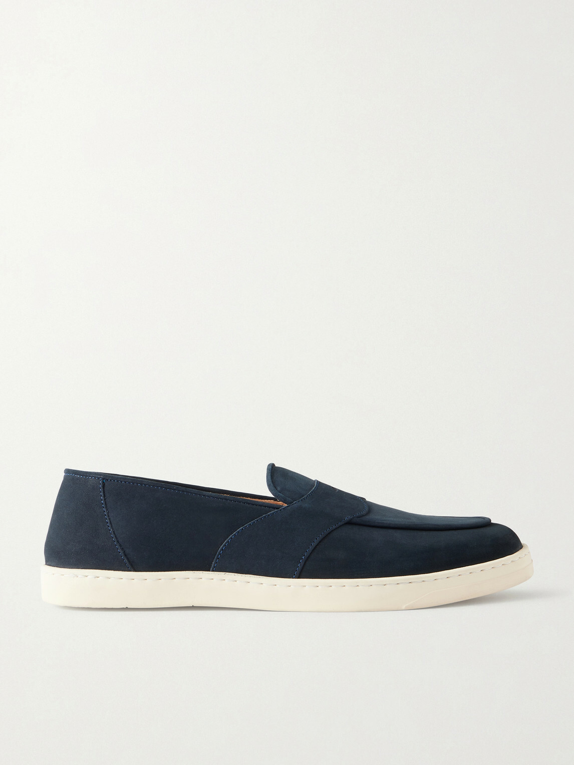 George Cleverley - Joey Nubuck Penny Loafers - Blue