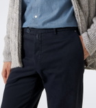 Kiton Cotton and cashmere chinos