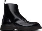 VINNY’s Black Leather Officer Boots