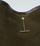 Alexander McQueen Pendant suede tote bag