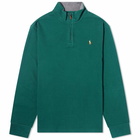 Polo Ralph Lauren Men's Estate Rib Half Zip Knit in Hunt Club Green