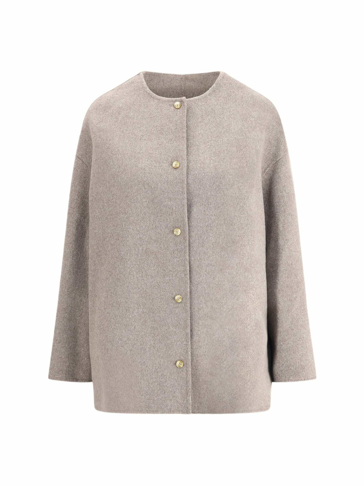 Loulou Studio Ivory Wool Blend Gary Coat Loulou Studio