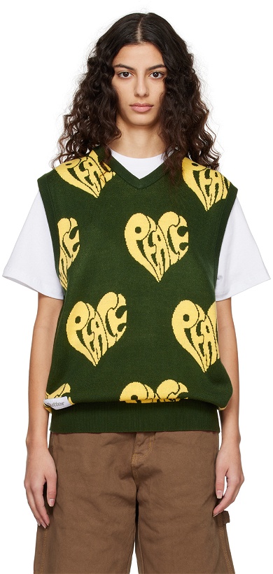 Photo: Butter Goods Green 'Peace' Vest