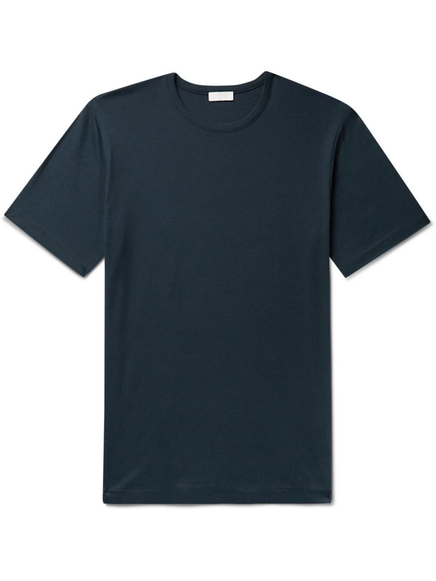 Photo: Sunspel - Sea Island Cotton-Jersey T-Shirt - Blue