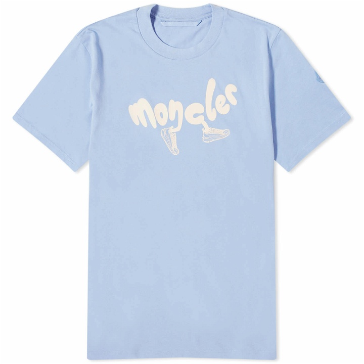 Photo: Moncler Men's Running T-Shirt in Blue