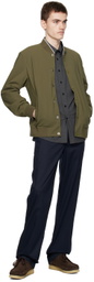 Theory Khaki Murphy Bomber Jacket