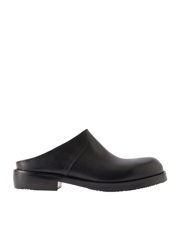Photo: Dries Van Noten - Leather Mules - Black