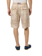 MC2 Saint Barth Man Linen Bermuda Marseille With Bandanna Print