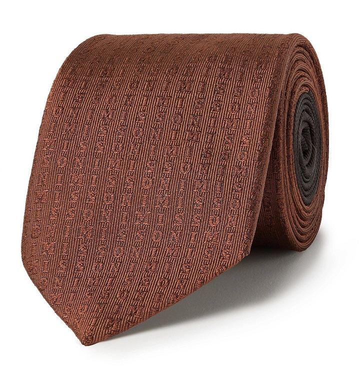 Photo: Missoni - 7cm Logo Silk-Jacquard Tie - Brown