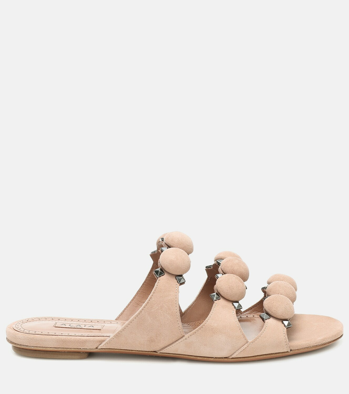 Alaïa Bombe suede slides