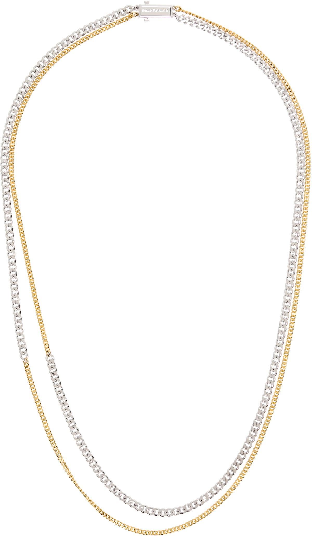 Numbering Silver #3719 Round Brilliant Small Cross Necklace