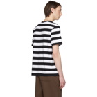 Noah NYC Black and White Stripe Pocket T-Shirt