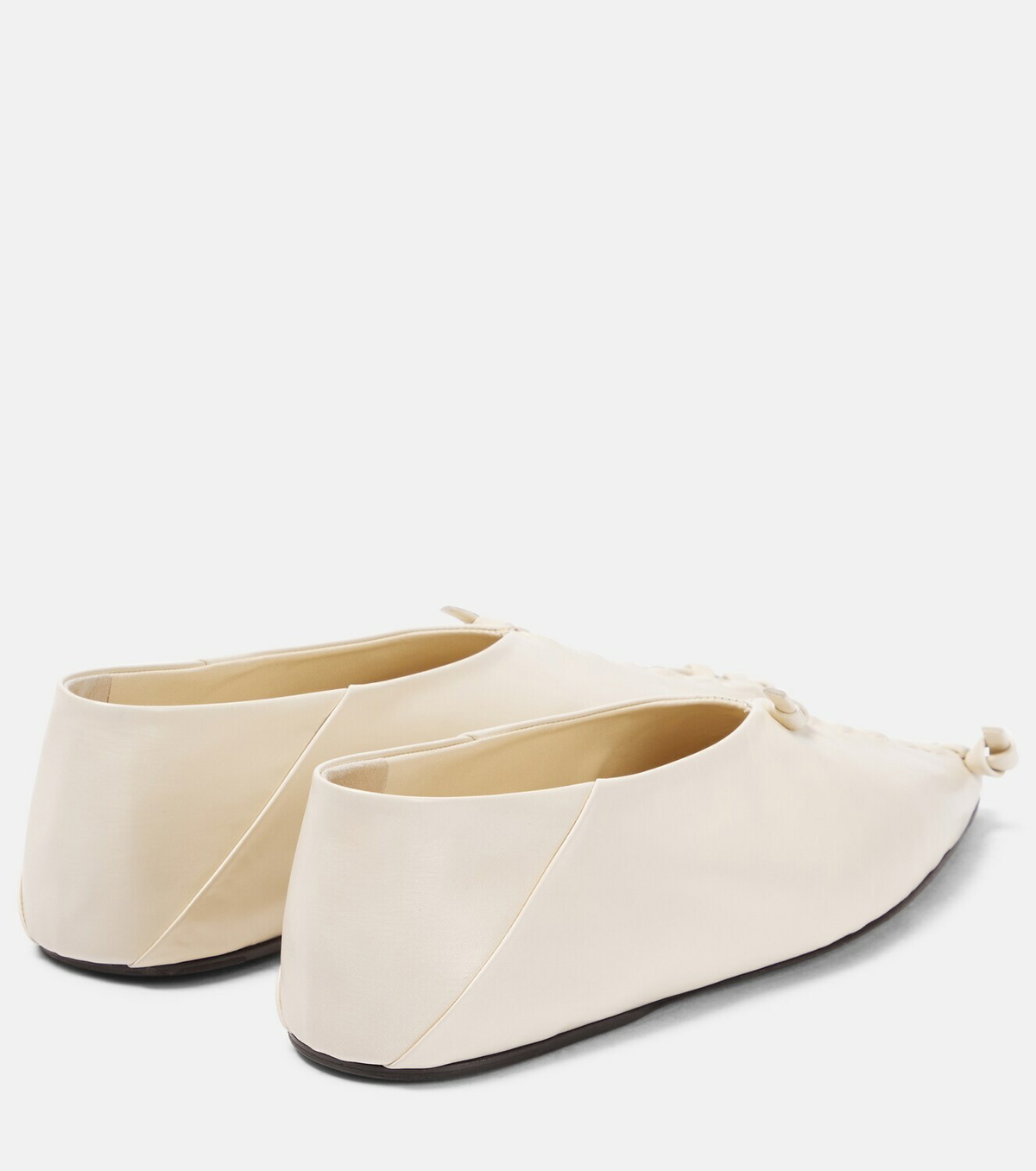 Jil Sander Black Leather Ballet Flats main image 0