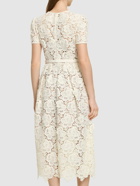 SELF-PORTRAIT Floral Lace Midi Dress