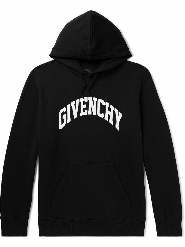 Photo: Givenchy - Logo-Print Cotton-Jersey Hoodie - Black