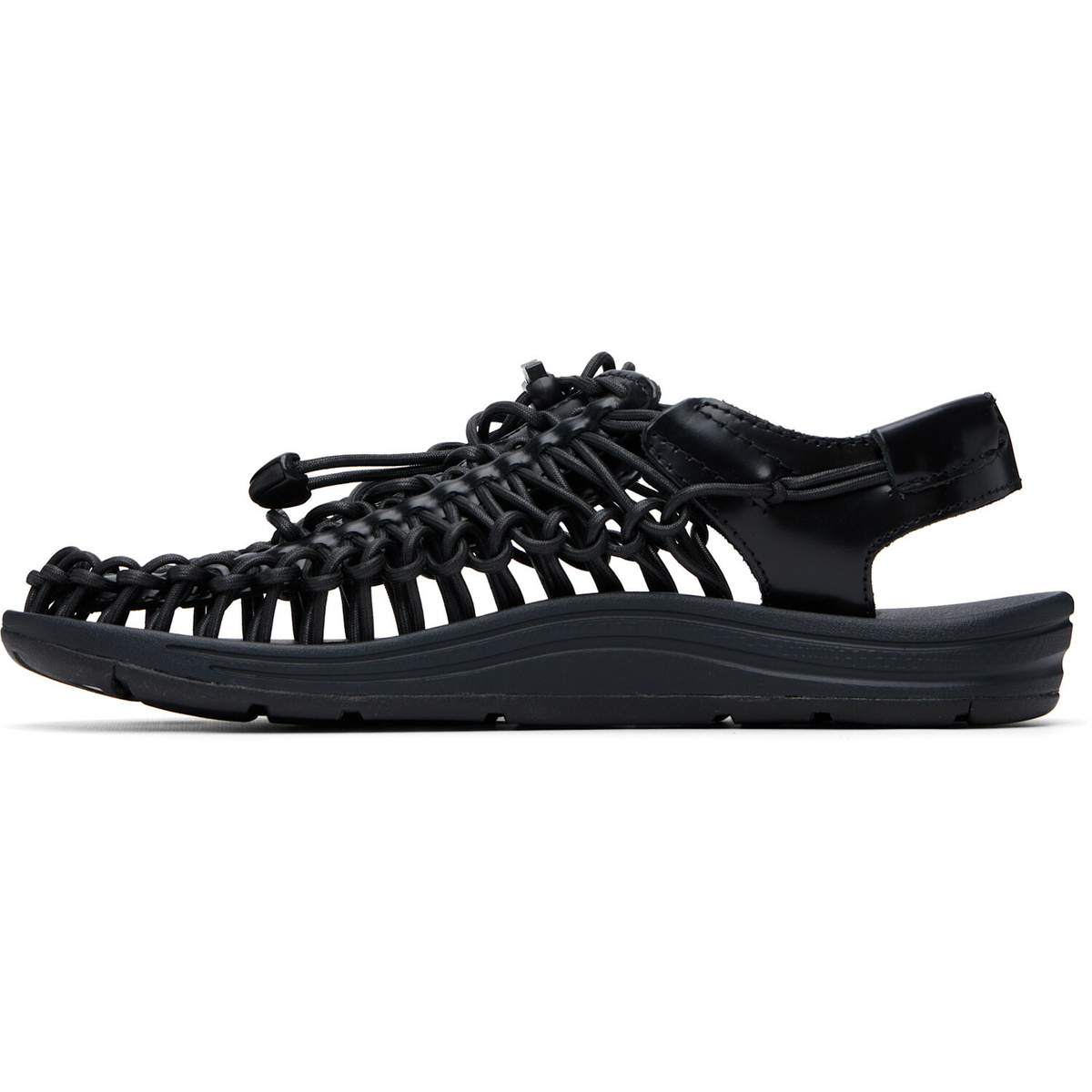 KEEN Black UNEEK Leather Sandals