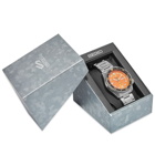 Seiko Men's 5 Sports Watch in Orange/Chrome Bracelet