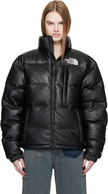 Photo: The North Face Black 'Leather Pack' Summit Series Down Jacket