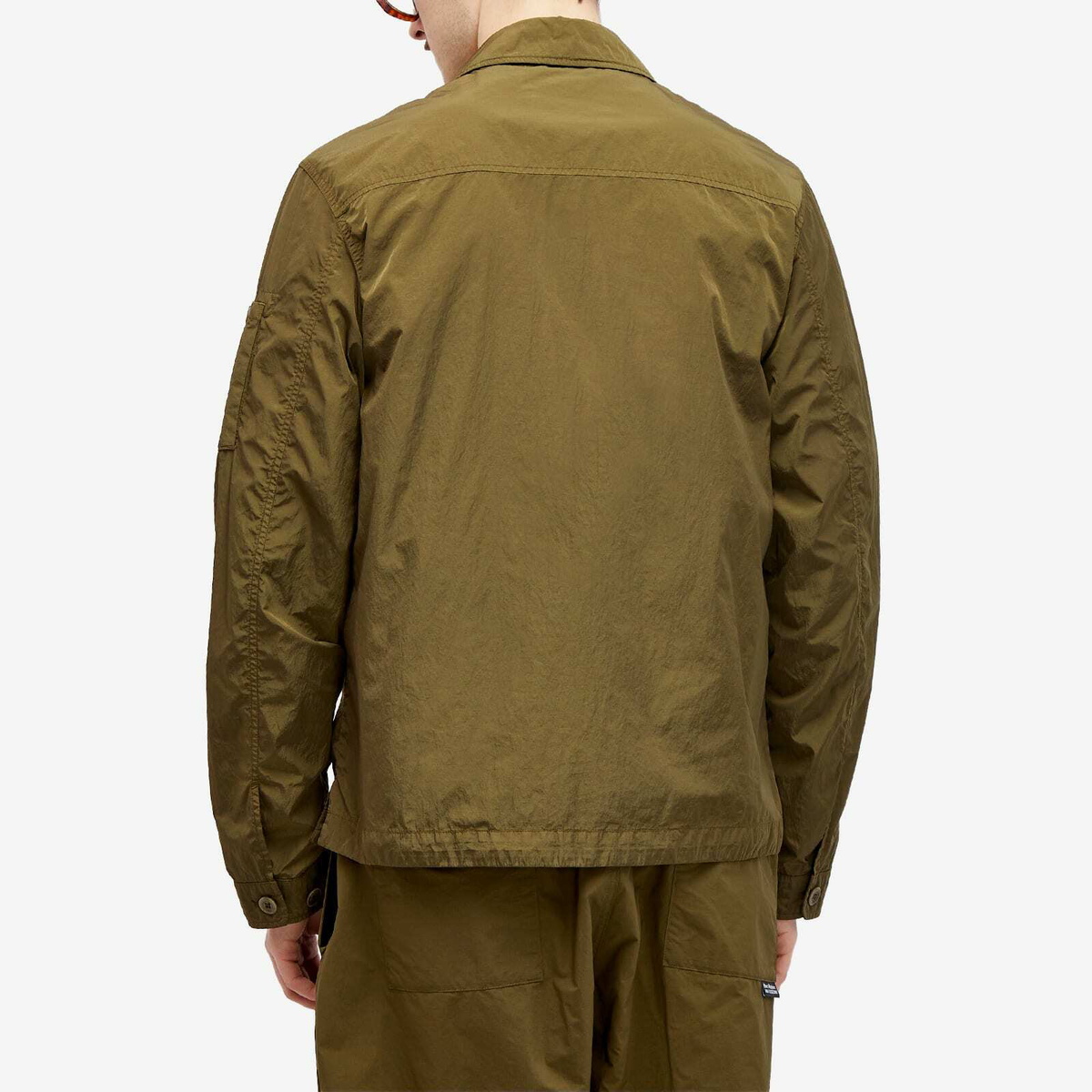 C.P. Company Men's Chrome-R Pocket Overshirt in Ivy Green C.P. Company