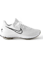 NIKE GOLF - Air Zoom Infinity Tour Rubber-Trimmed Flyknit Golf Shoes - White