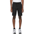 John Elliott Black High Shrunk Nylon Cargo Shorts