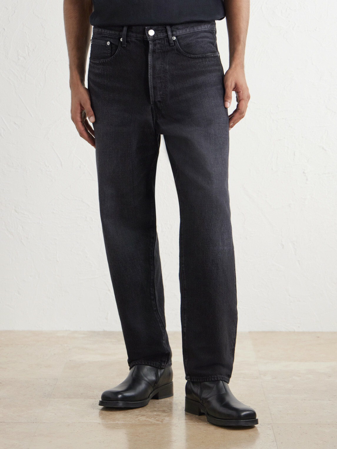Graphpaper - Selvage Tapered Jeans - Black