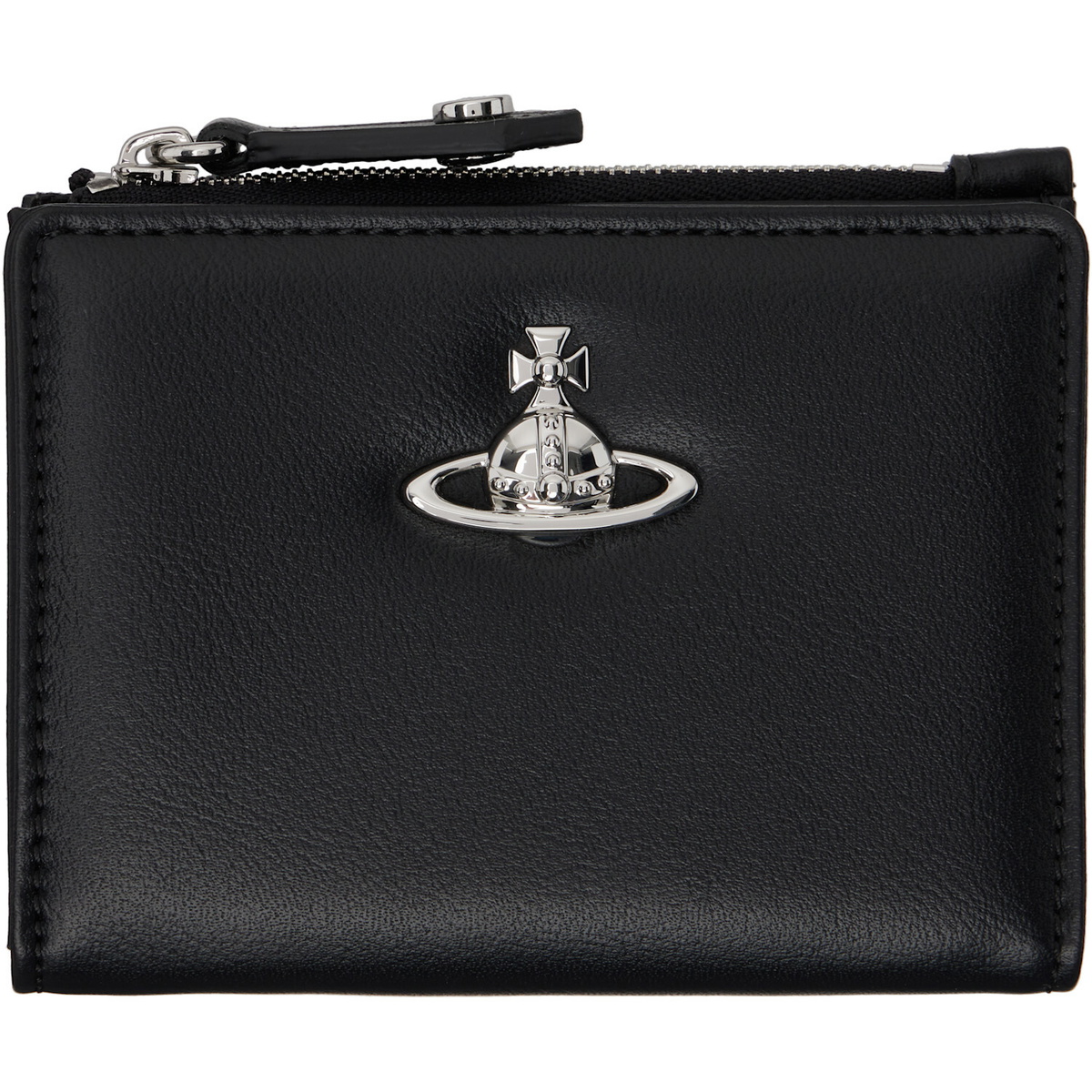 Vivienne Westwood Black Slim Flap Card Holder
