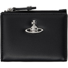 Vivienne Westwood Black Slim Flap Card Holder
