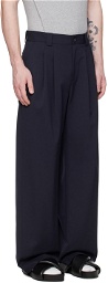 Commission Navy Pleated Trousers