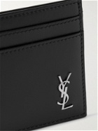 SAINT LAURENT - Logo-Appliquéd Leather Cardholder