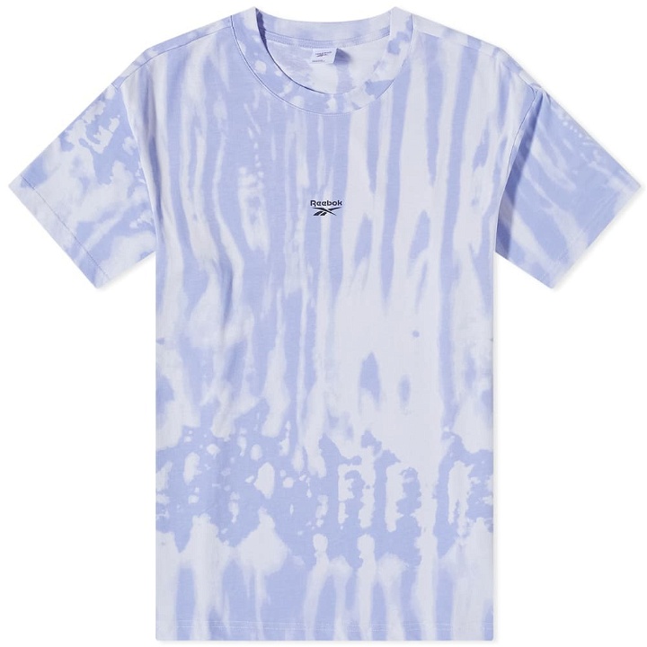 Photo: Reebok Men's Tie Dye Logo T-Shirt in Lilac Glow