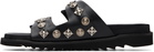 Toga Virilis Black Buckle Sandals