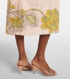La DoubleJ Printed cotton midi skirt